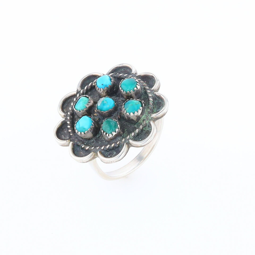 Turquoise Flower Ring