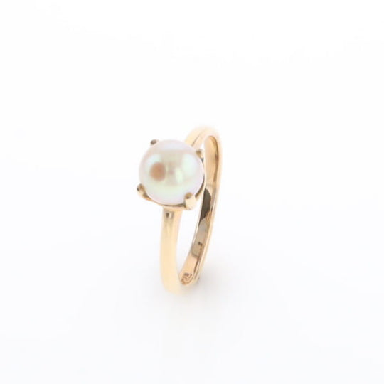 Solitaire Cultured Pearl Ring