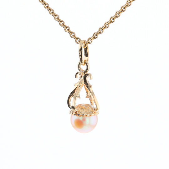 Swirl Chandelier Pearl Pendant