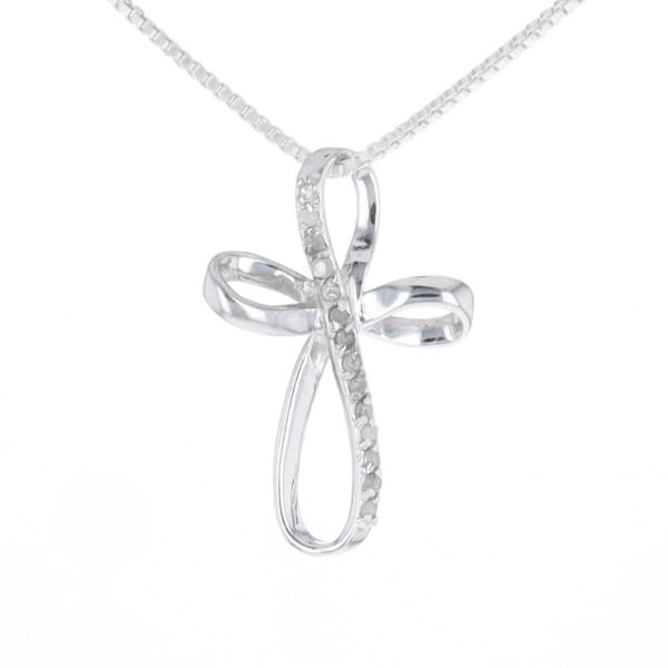 Open Loop Cross Necklace