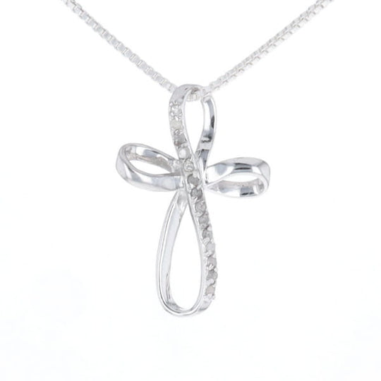Open Loop Cross Necklace