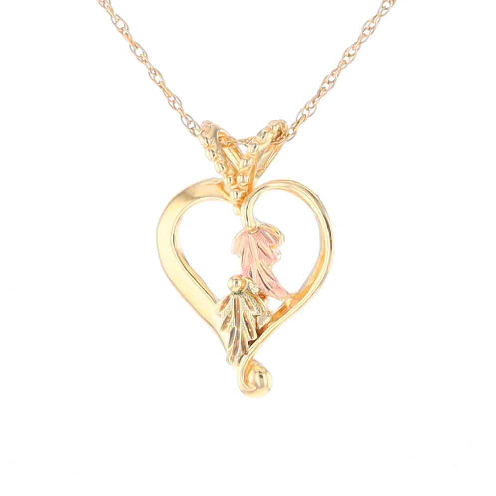 Black Hills Gold Open Heart Necklace