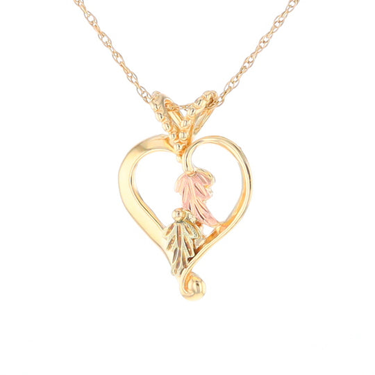 Black Hills Gold Open Heart Necklace