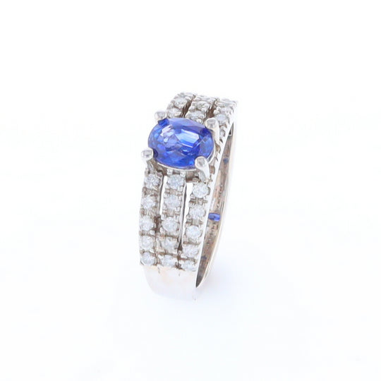 Sapphire Triple Band Ring