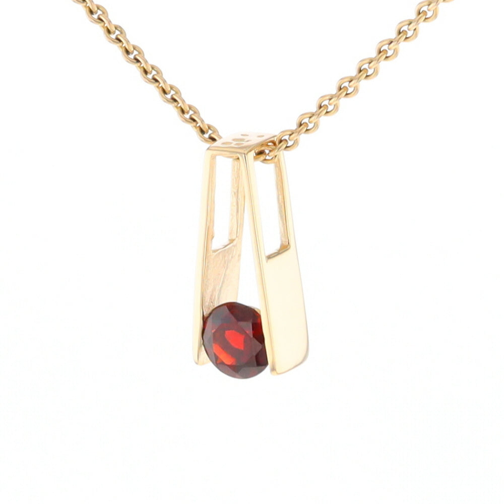 Garnet Slide Pendant