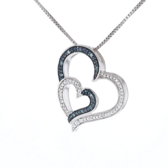 Double Heart Diamond Necklace