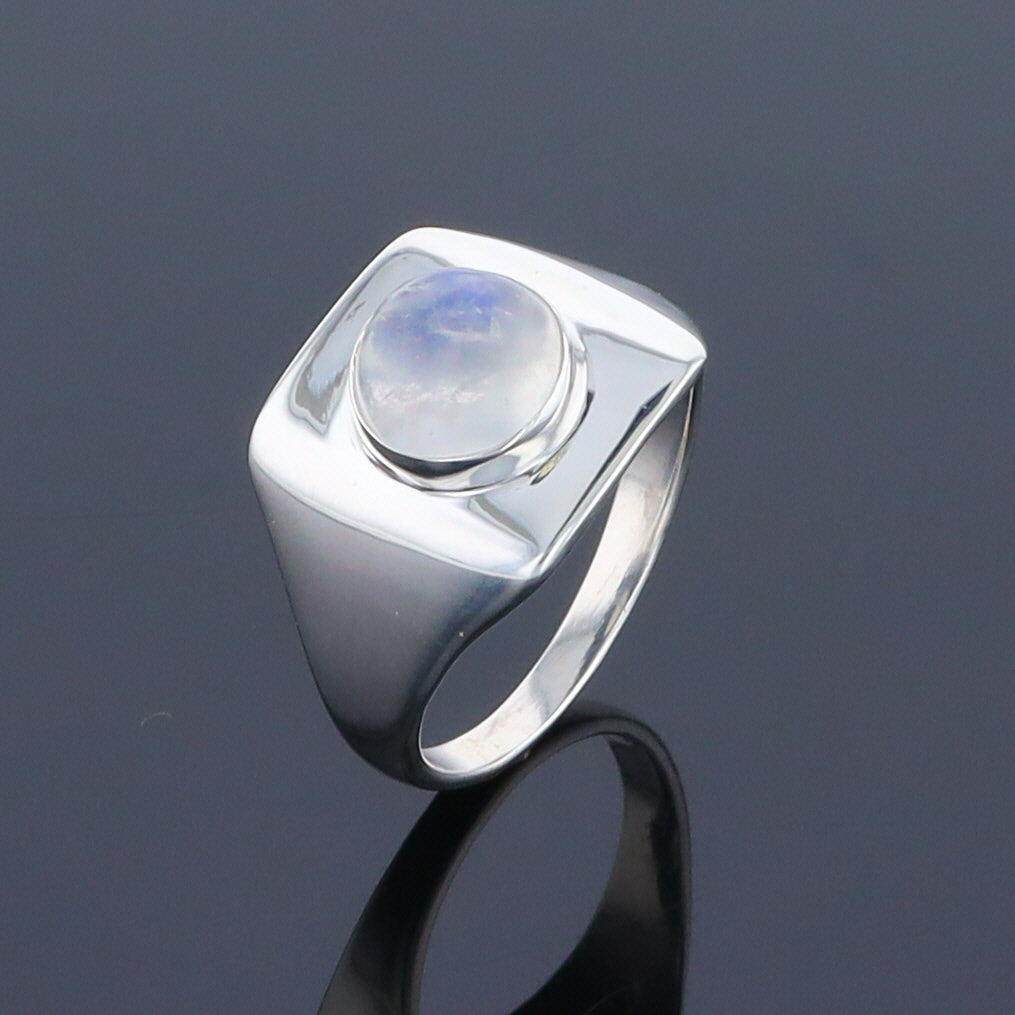 Bezel Moonstone Ring