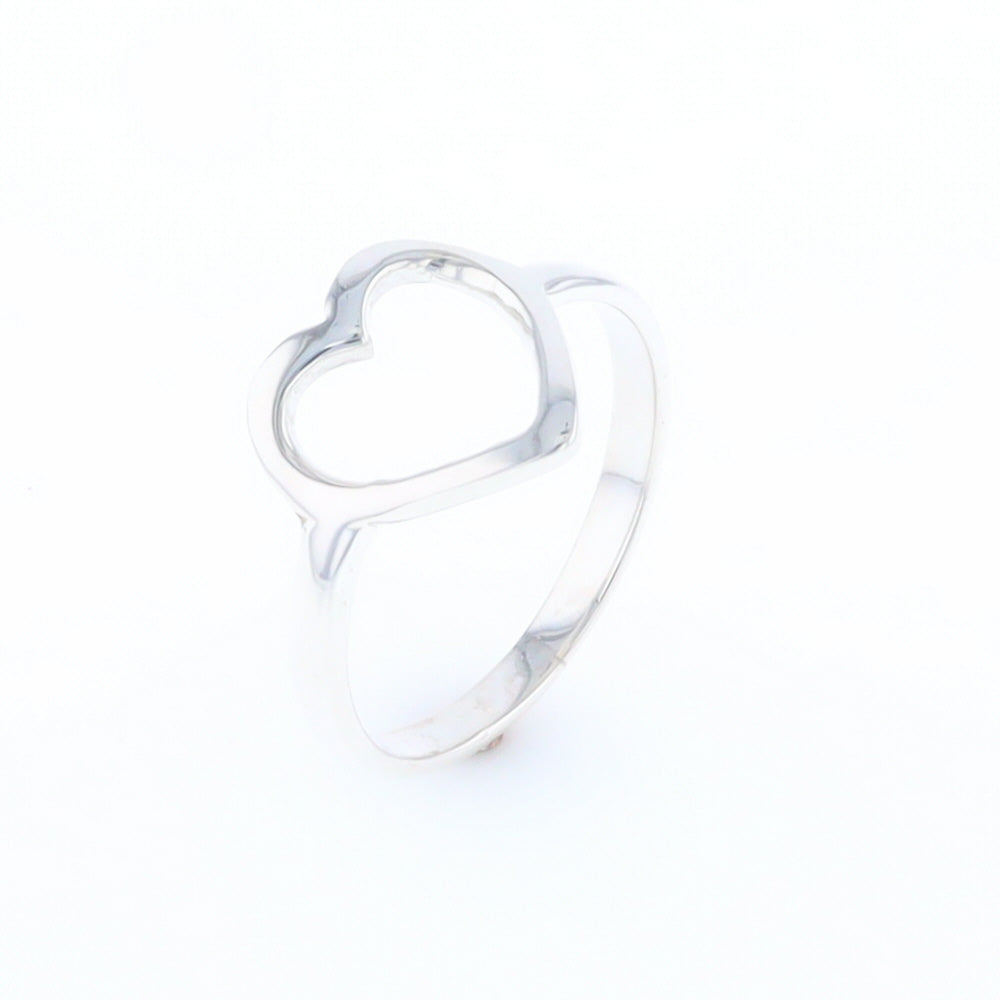 Sterling Silver Open Heart Ring