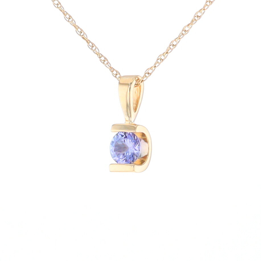 Solitaire Tanzanite Pendant