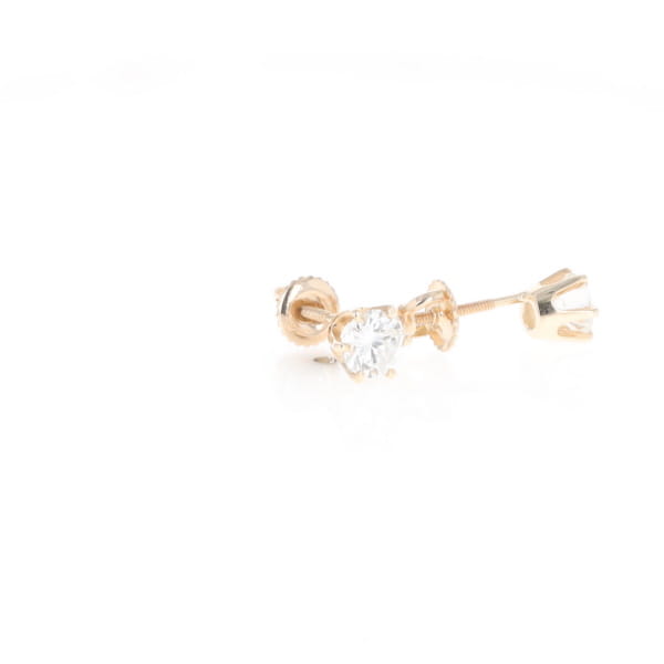1.1ct 6-Prong Round Diamond Solitaire Studs