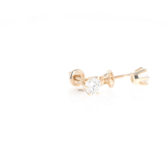 1.1ct 6-Prong Round Diamond Solitaire Studs