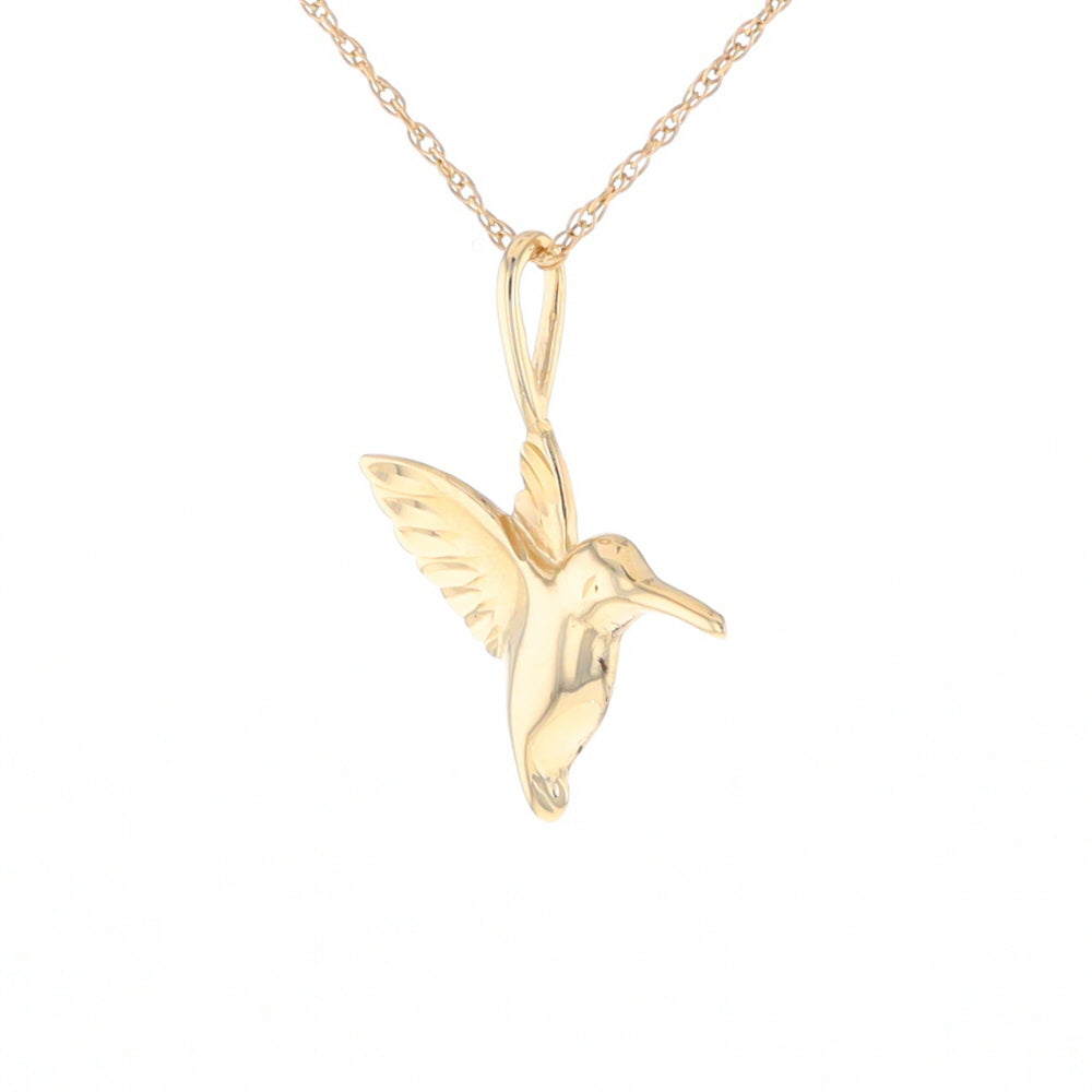 Gold Hummingbird Charm