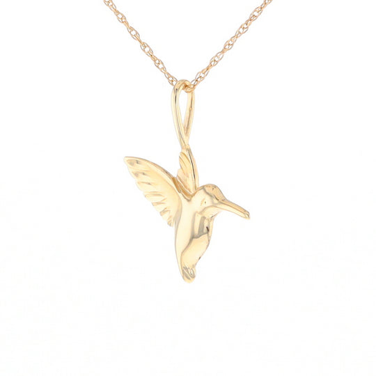 Gold Hummingbird Charm