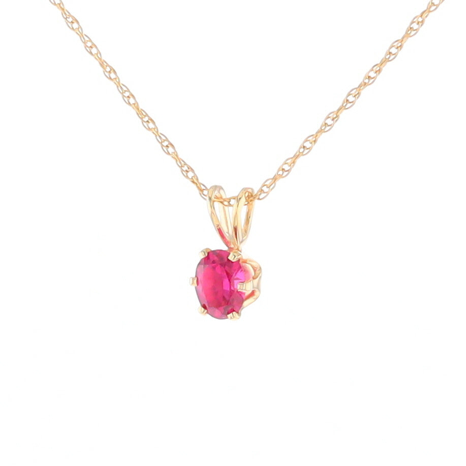 Spinel Solitaire Pendant