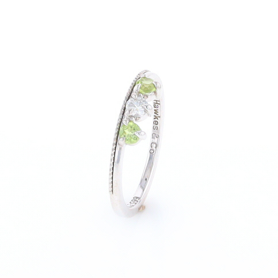 Peridot & Diamond Mother's Ring