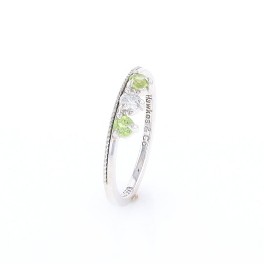 Peridot & Diamond Mother's Ring