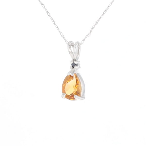 Citrine Pear Pendant