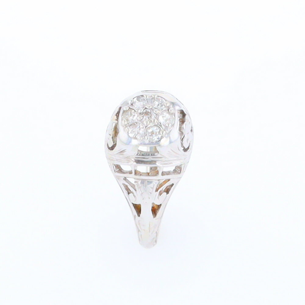 Vintage Cluster Diamond Ring