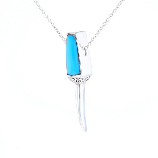 Turquoise Talon Inlaid Pendant