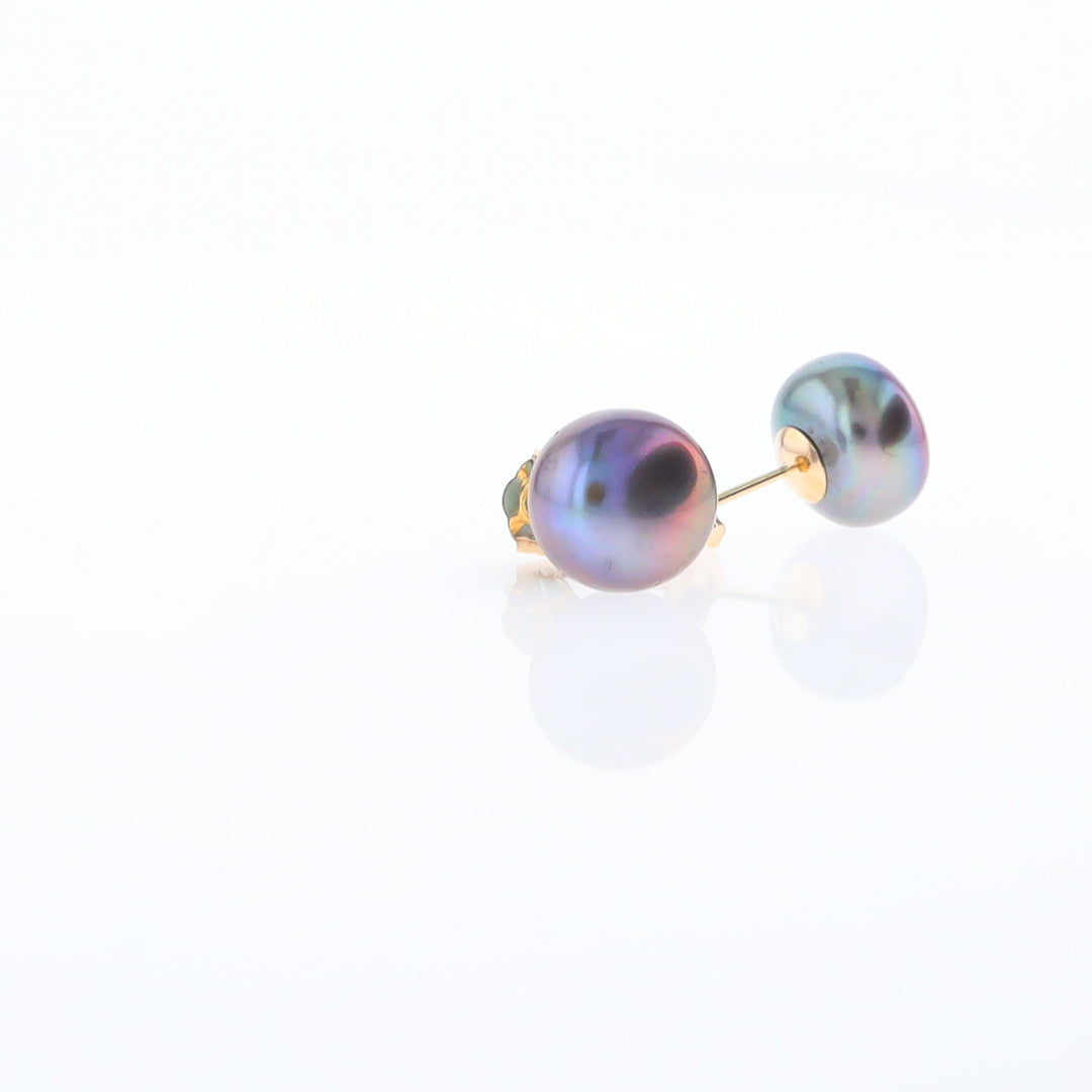 Tahitian Grey Pearl Studs