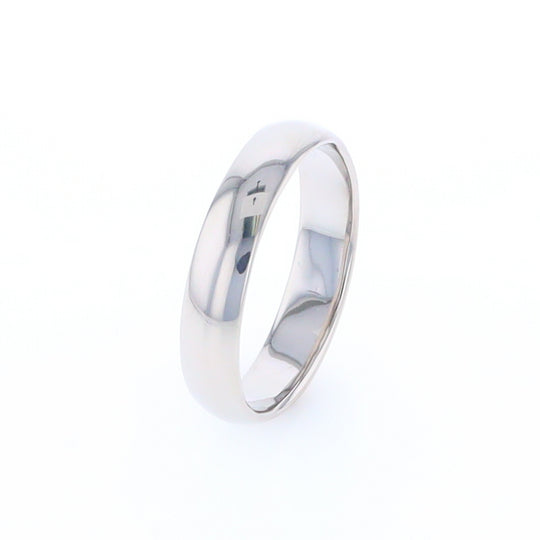 White Gold Standard Fit Wedding Band