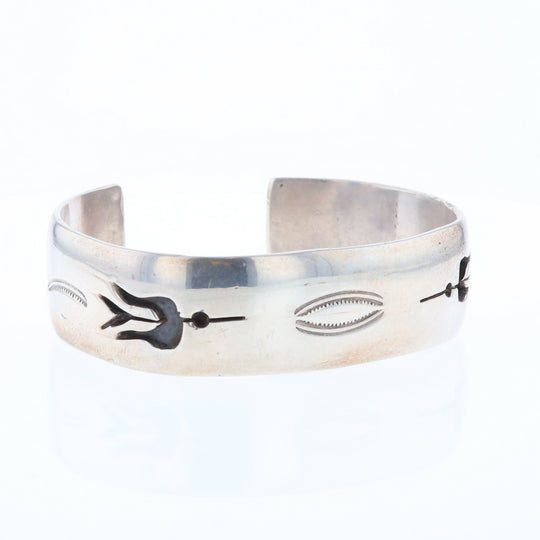 Native Silver Bird Cuff Bracelet