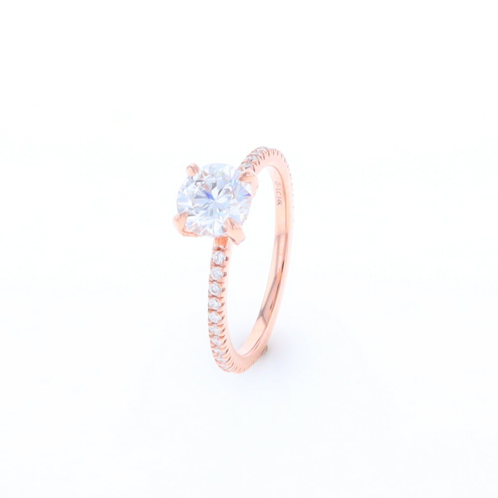 Rose Gold Lab Grown Diamond Engagement Ring