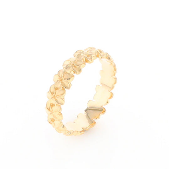 Gold Flower Eternity Ring