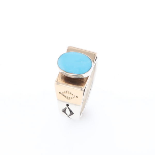 Bezel Set Turquoise Ring