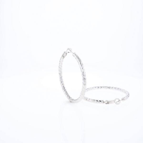 Diamond Cut Hoops