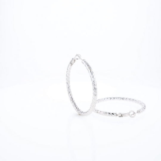 Diamond Cut Hoops