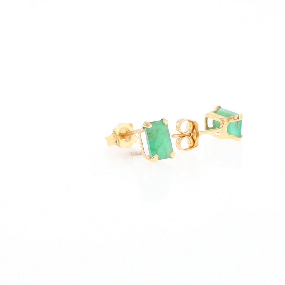 Emerald Stud Earrings