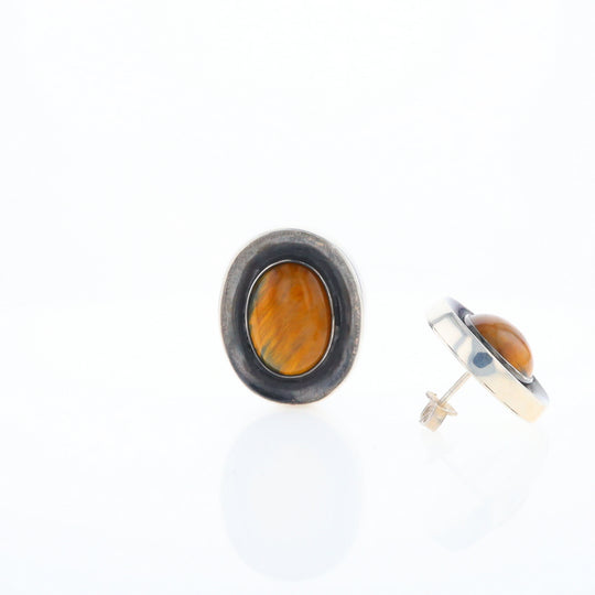 Native Brown Tigers Eye Earrings