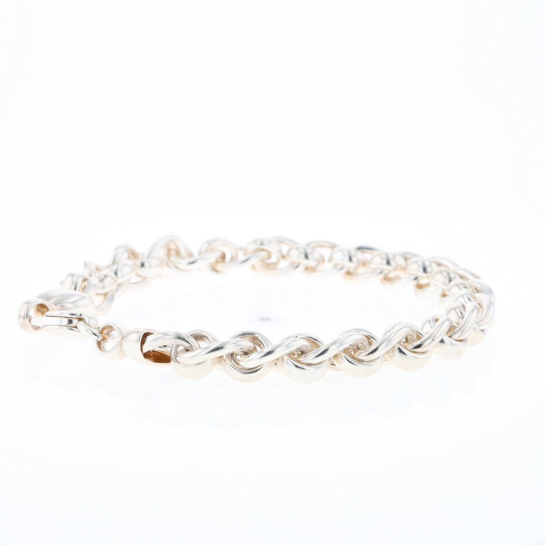 Sterling Silver Round Link Bracelet