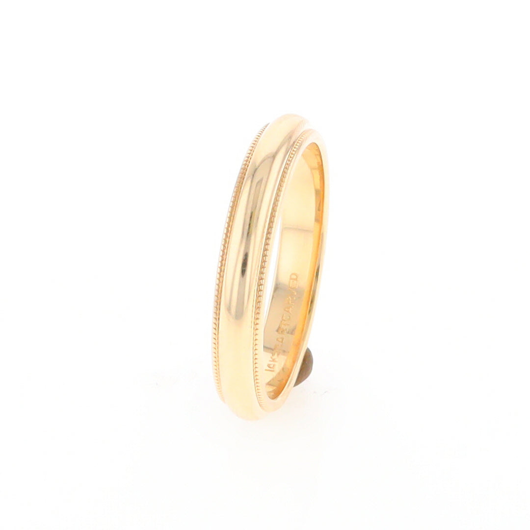 Milgrain Standard Fit Wedding Band