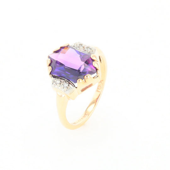 Vintage Hexagon Sapphire Ring