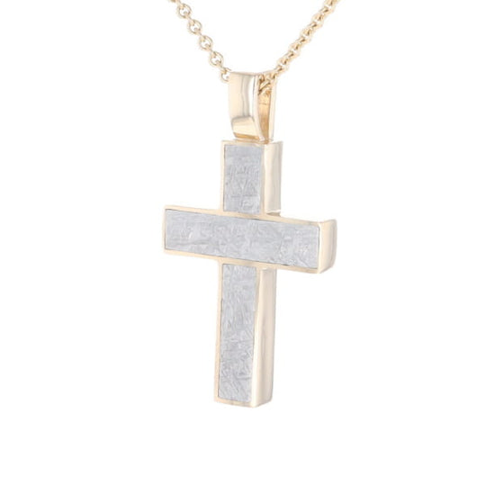 Meteorite Cross Pendant