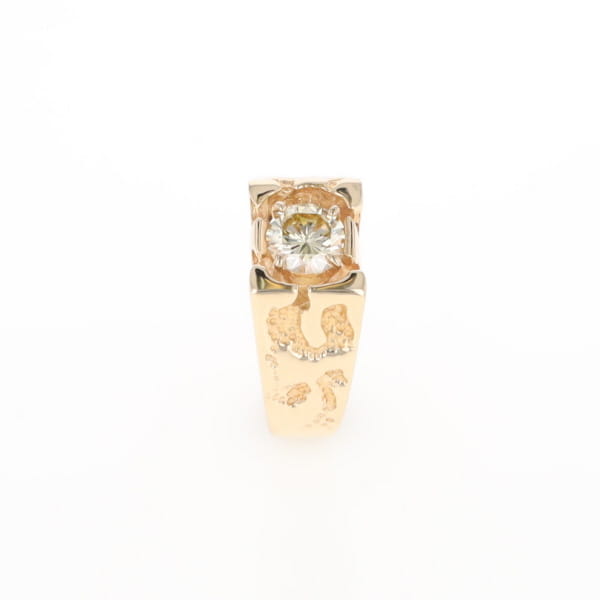 Men's Faux Nugget Style Diamond Ring