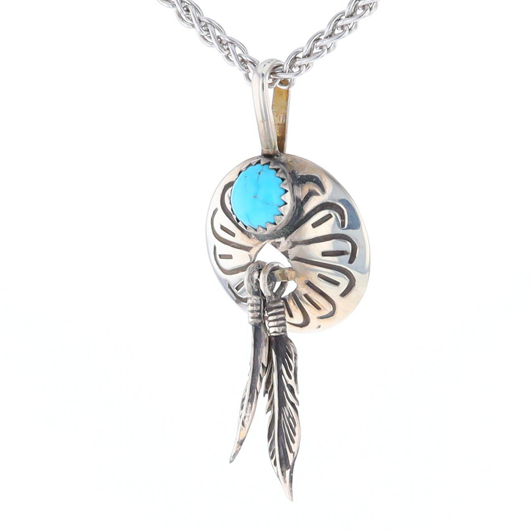 Turquoise Dream Catcher Pendant