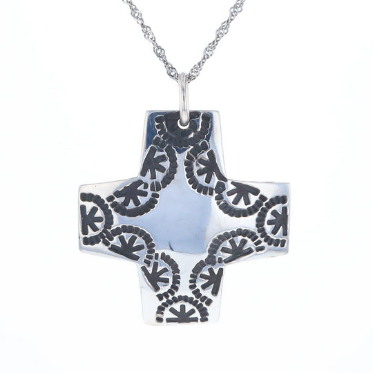 Stamped Cross Pendant