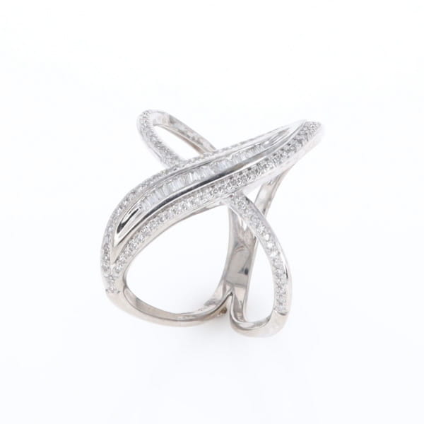 Dramatic Bypass Diamond Ring