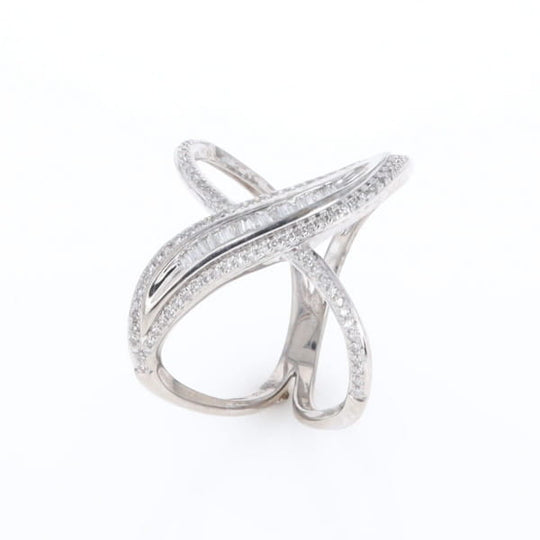 Dramatic Bypass Diamond Ring