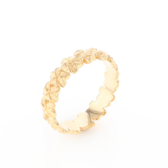 Gold Flower Eternity Ring