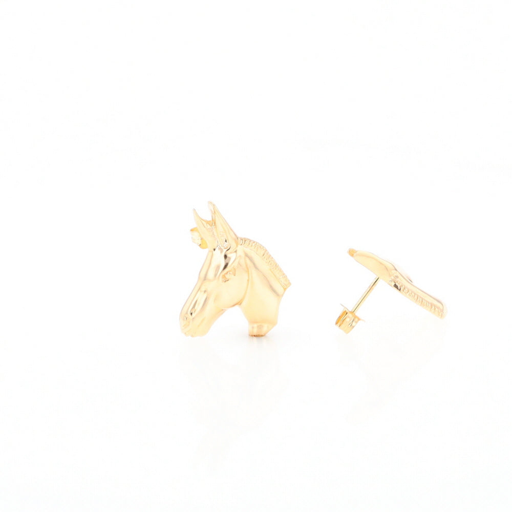 Gold Donkey Earrings