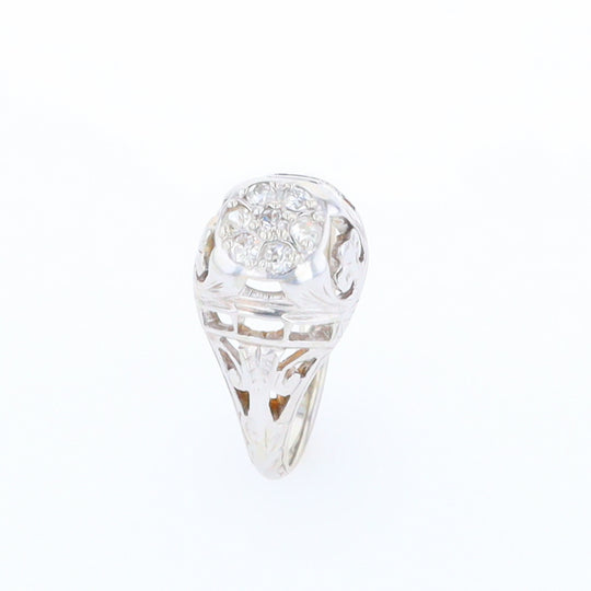 Vintage Cluster Diamond Ring