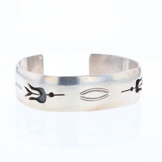 Native Silver Bird Cuff Bracelet