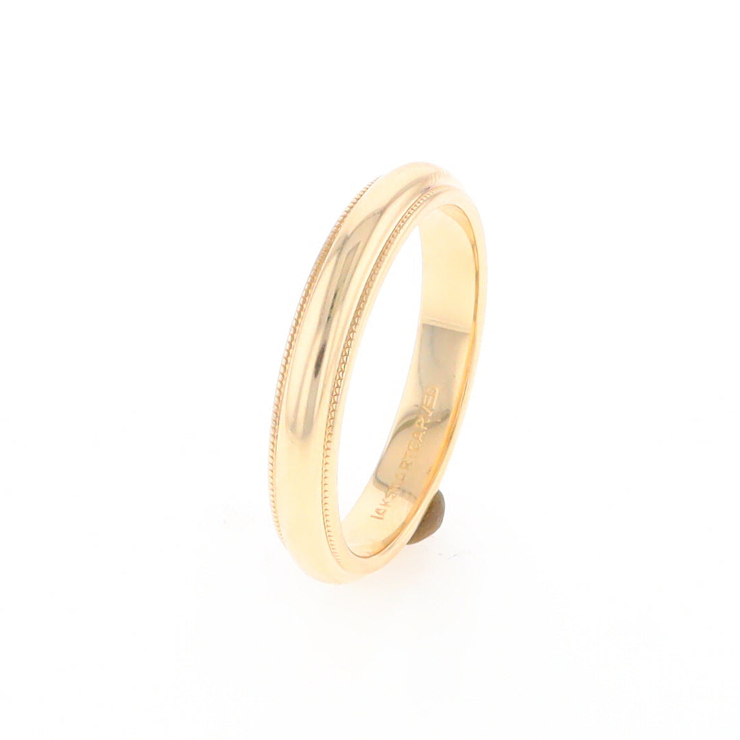 Milgrain Standard Fit Wedding Band