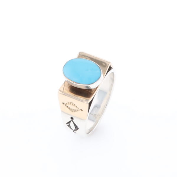 Bezel Set Turquoise Ring