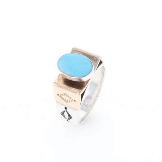 Bezel Set Turquoise Ring
