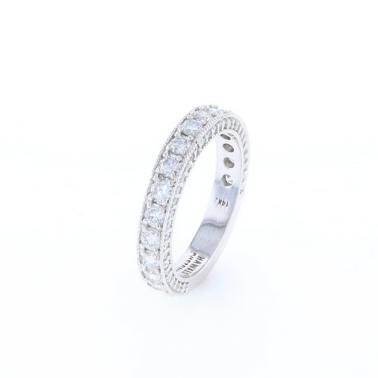 Diamond Encrusted Wedding Band